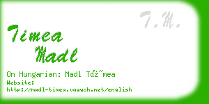 timea madl business card